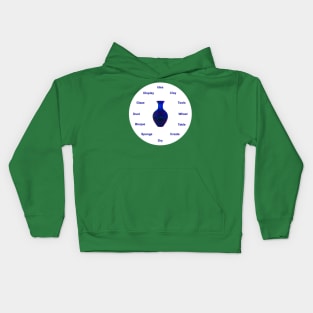 Pottery Clock Kids Hoodie